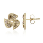 Pendientes en oro con Diamante champán I2 (de Melo Gold)