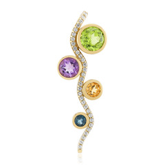 9K Jilin Peridot Gold Pendant (de Melo Gold)