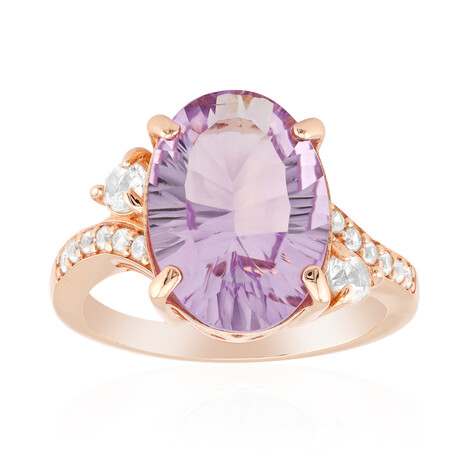 Anello in argento con Ametista Boliviana