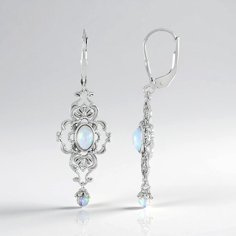 Orecchini in argento con Opale di Welo