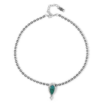 Collar en plata con Crisocola (Desert Chic)