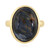 Anello placcato in oro con Pietersite