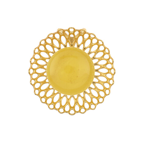 Colgante en plata con Ámbar báltico Milky (dagen)