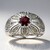 Anello in argento con Rodolite (Annette classic)