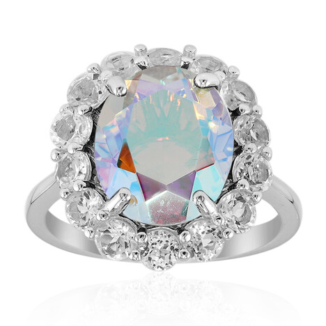 Mondlicht-Quarz-Silberring