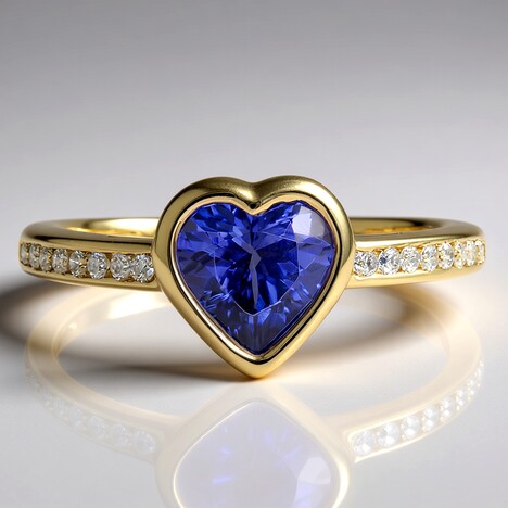 Anello in oro con Tanzanite AAA (CIRARI)