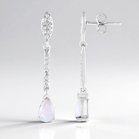 Orecchini in argento con Opale Australiano