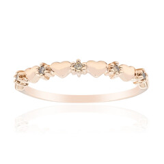 Anello in oro con Diamante Rose de France SI1 di Argyle