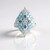 Anello in argento con Topazio Blu Cielo