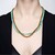 Collana in argento con Amazzonite (Riya)