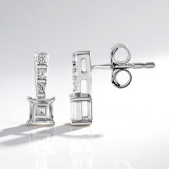 Orecchini in argento con Zircone