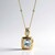 Collana in oro con Acquamarina Brasiliana AAA (CIRARI)