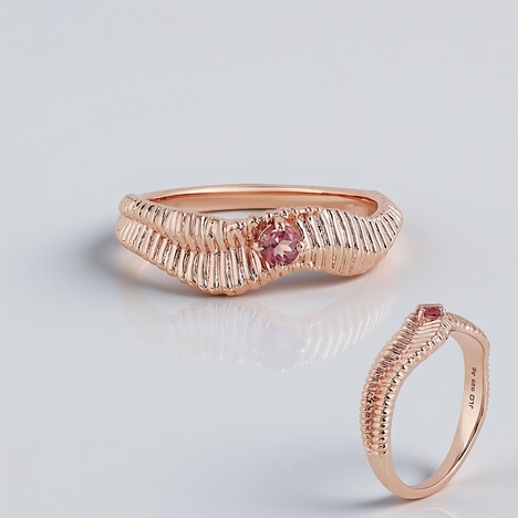 Anello in argento con Tormalina Rosa (SAELOCANA)