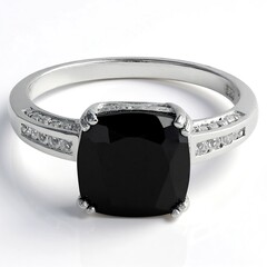 Anello in argento con Spinello Nero