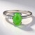 Anello in argento con Crisoprasio Imperiale