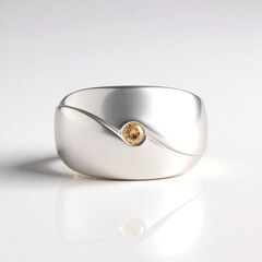 Anello in argento con Diamante Cioccolato I2