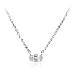 Collar en plata con Topacio blanco