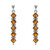 Boucles d'oreilles en argent et Ambre baltique (dagen)
