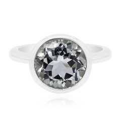 Bague en argent et Topaze blanche (MONOSONO COLLECTION)