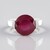 Anello in argento con Rubino del Madagascar