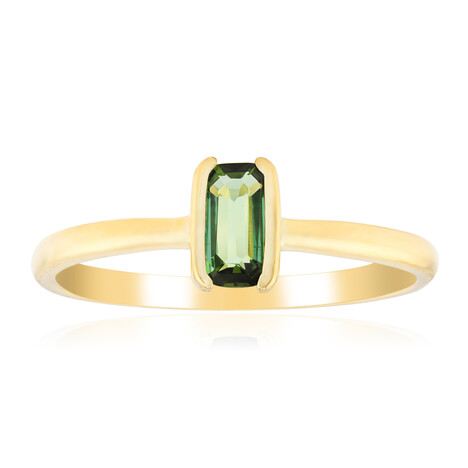 Benedito Green Tourmaline Silver Ring