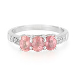 Anello in argento con Zaffiro Padparadscha