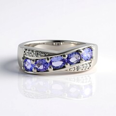 Anello in argento con Tanzanite
