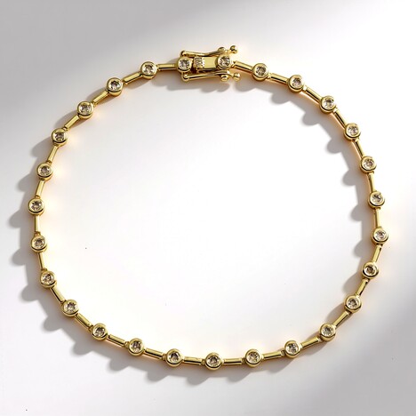 Bracciale in oro con Diamante Champagne I2 (de Melo Gold)