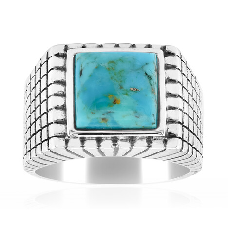 Kingman Blue Mojave Turquoise Silver Ring (Faszination Türkis)