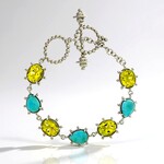 Bracciale in argento con Quarzo Ouro Verde (Dallas Prince Designs)