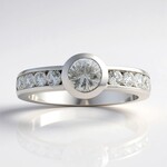 Anello in argento con Danburite