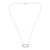 Collar en plata con Zafiro púrpura de Ceilán