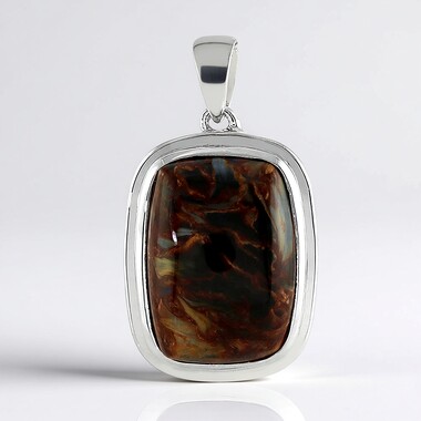Ciondolo in argento con Pietersite Dorata