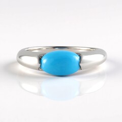 Anello in argento con Turchese Sleeping Beauty (de Melo)