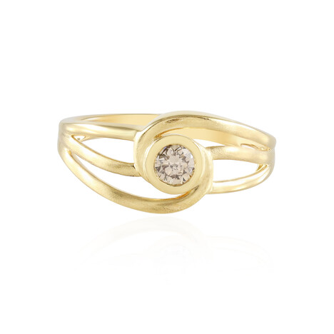Anello in argento con Diamante Champagne I2 (de Melo Essence)