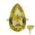Bague en argent et Citrine jaune citron