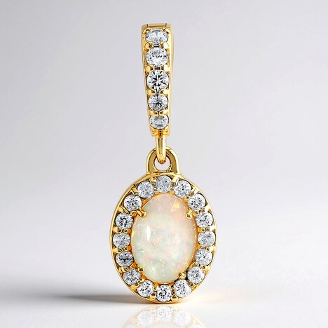 Pendentif en argent et Opale d'Australie