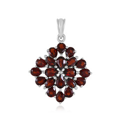 Mozambique Garnet Silver Pendant