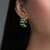 Sambia-Smaragd-Goldohrringe