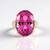 Anello in argento con Topazio Rosa (Gems en Vogue)