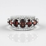 Anello in argento con Zircone Rosa