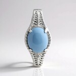 Ciondolo in argento con Opale Blu