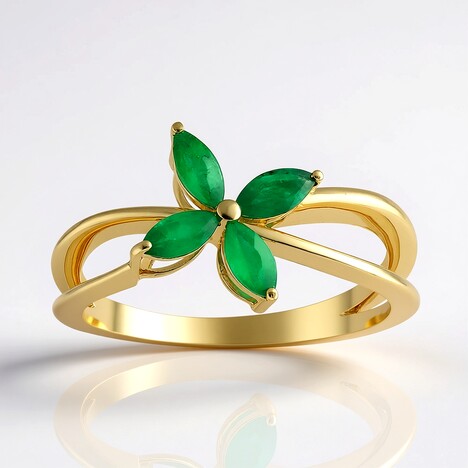 Anello in oro con Smeraldo Nova Era (de Melo Gold)