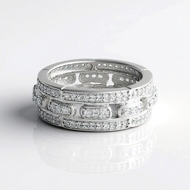 Anillo en plata con Zircón
