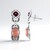 Orecchini in argento con Rodocrosite (Desert Chic)