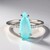 Anello in oro con Opale Paraiba (AMAYANI)