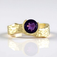 Anello in argento con Ametista