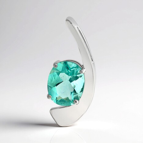 Ciondolo in argento con Fluorite Braldu (Pallanova)