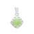 Ciondolo in argento con Crisoprasio Imperiale