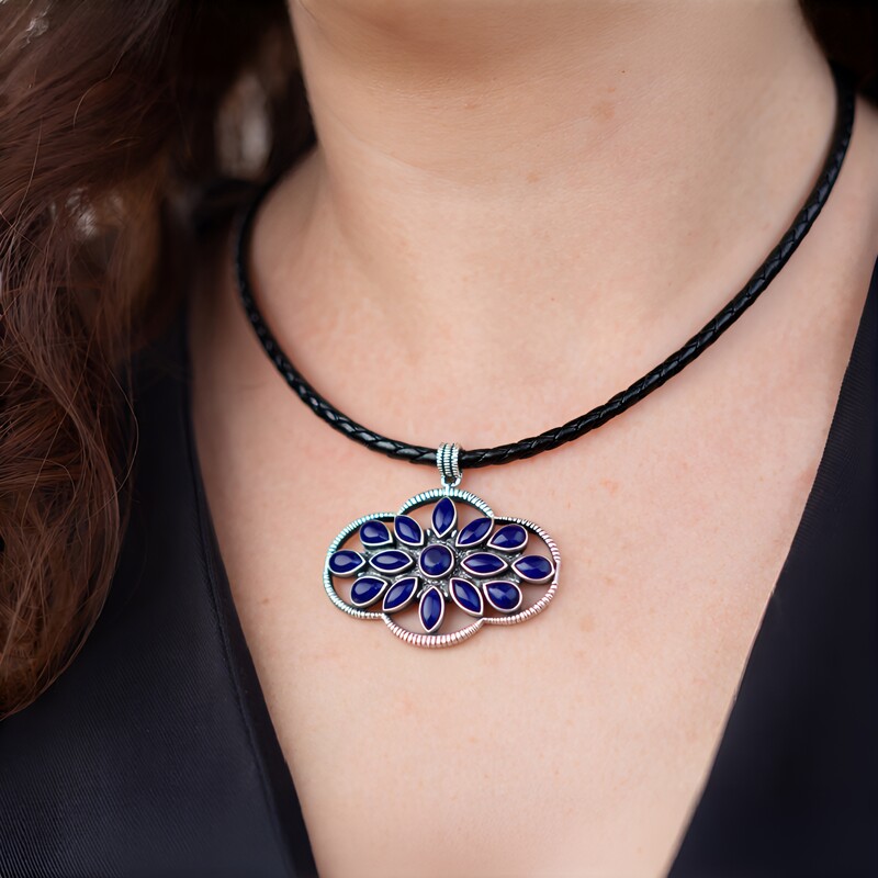 Sodalite Necklace (Desert Chic)